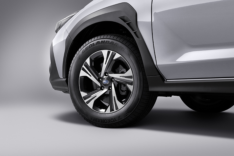 Crosstrek ratlankis sukurtas atlaikyti sudėtingas kelio sąlygas.