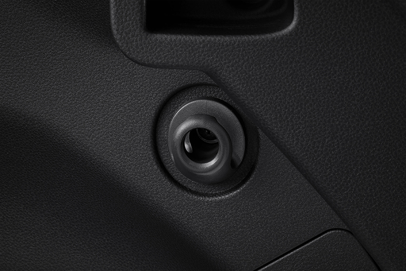 Krovinio kabliukas Subaru Crosstrek bagažinėje.